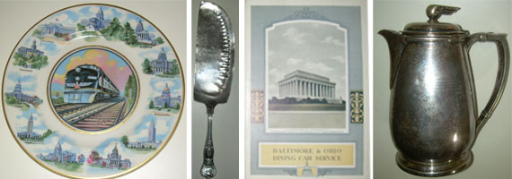 Railroad Dining Car Items