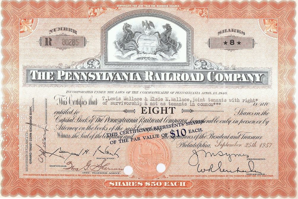 Antique Railroad Stock Certificates Values Antique Railroad Memorabilia